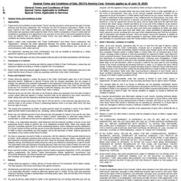 Terms and Conditions of DEUTA AMERICA Corp.