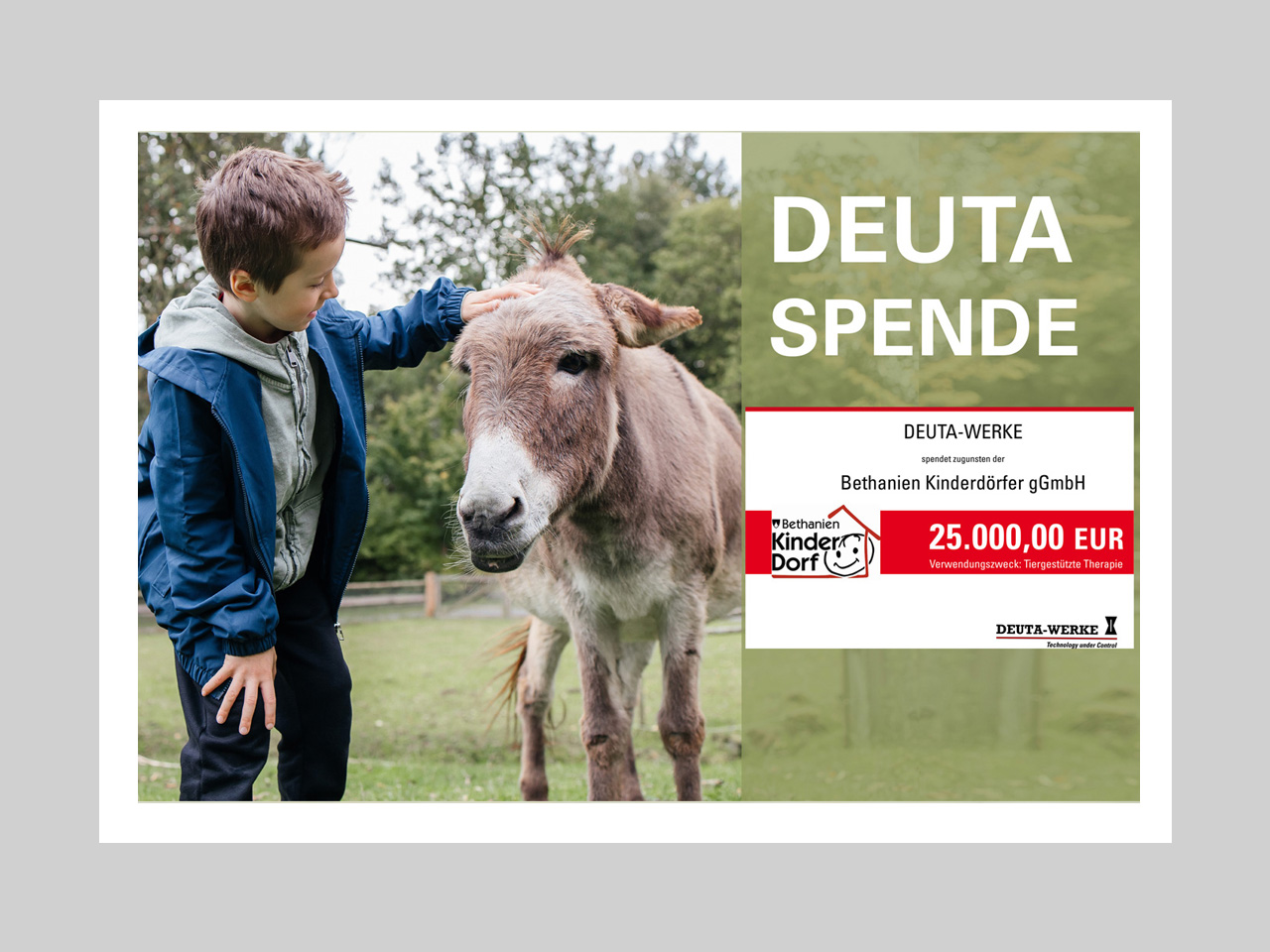 US - 25,000 euros for animal-assisted therapy